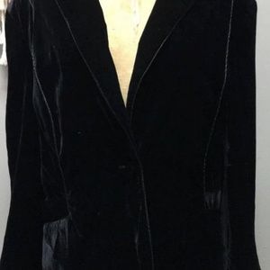 Vintage velvet Black Blazer ( Plus Size)